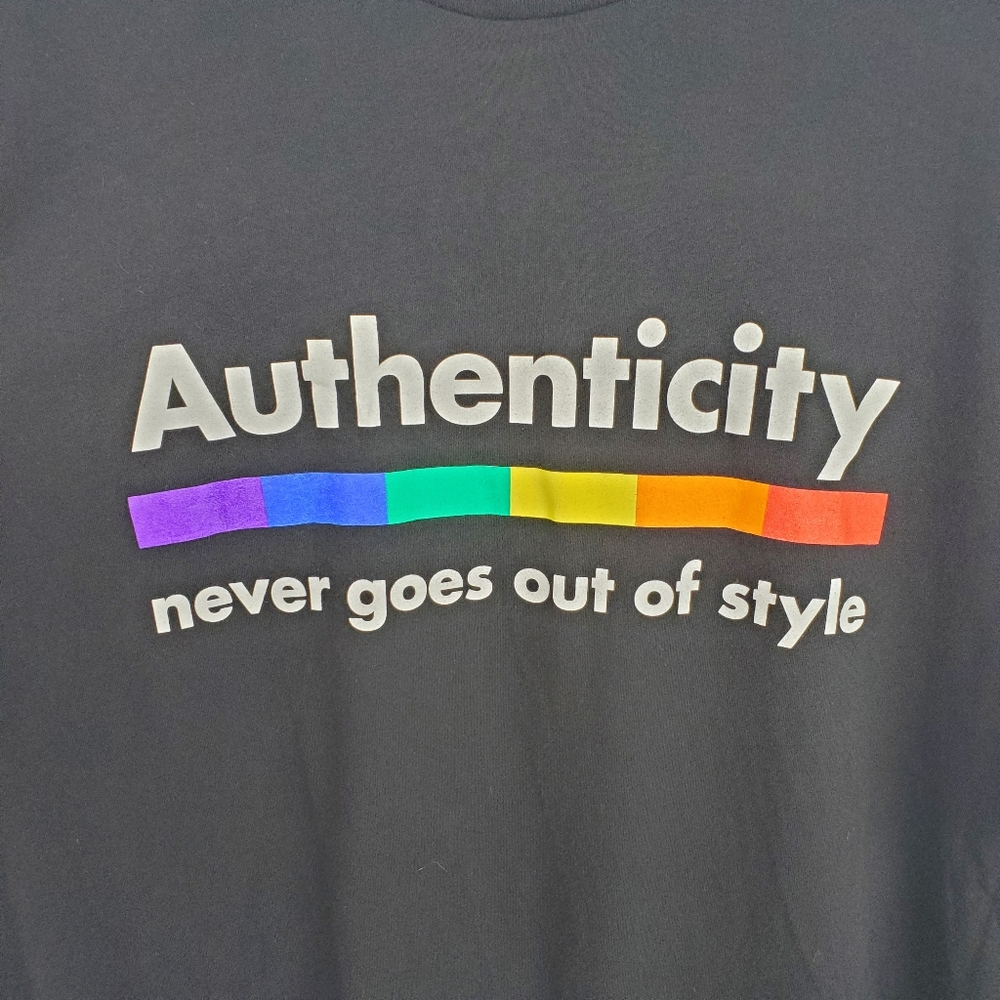 KETEL ONE Vodka GLAAD LGBTQ Pride Tee Shirt Sz XL Black Cotton 2 Sided